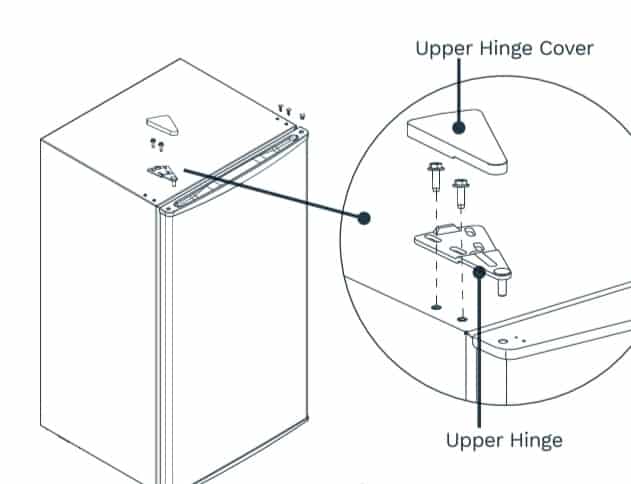 hinge reversal on door