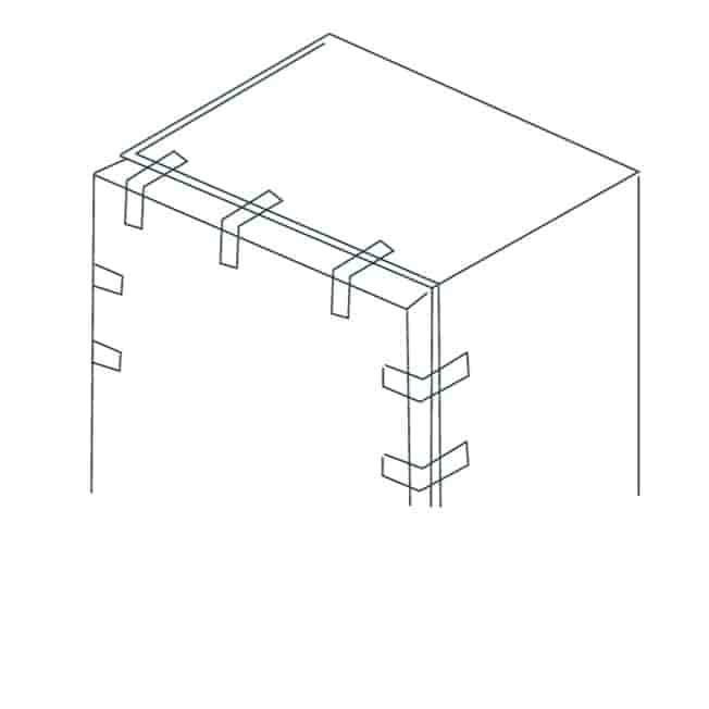 fix refrigerator door with tape before door reversal