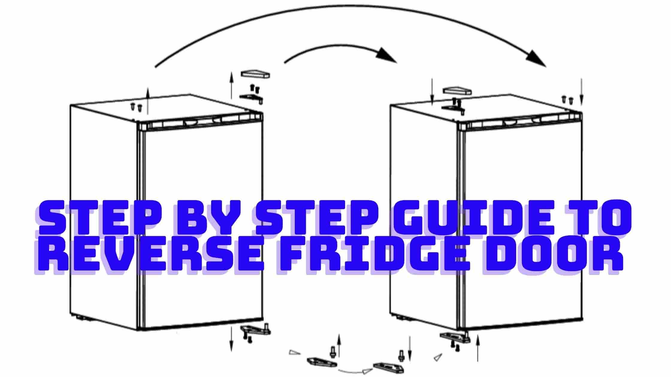 How to reverse mini fridge door