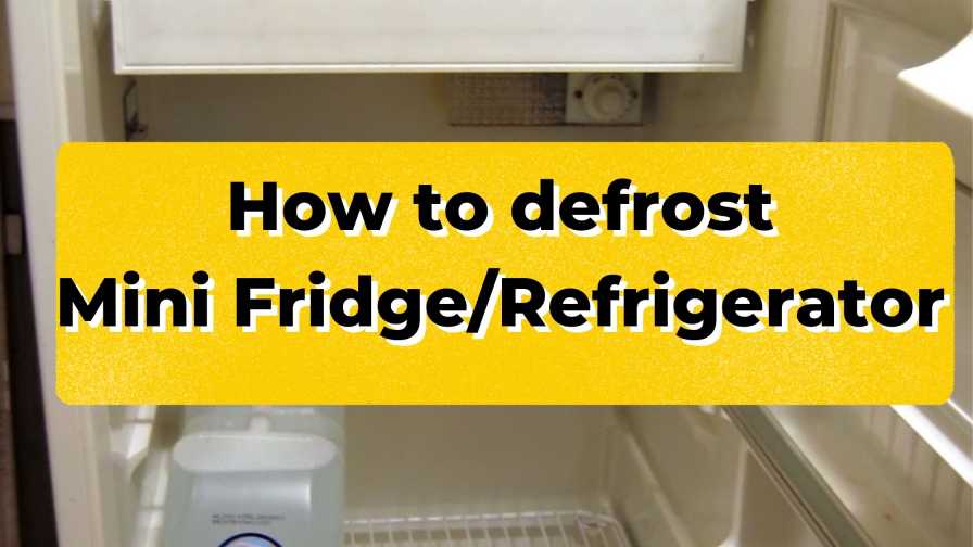 how to defrost a mini fridge or refrigerato