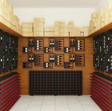 wine cellar for storing wine